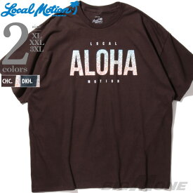 大きいサイズ メンズ LOCAL MOTION ローカルモーション 半袖 プリント Tシャツ USA直輸入 smt20415az