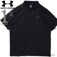 大きいサイズ メンズ UNDER ARMOUR アンダーアーマー ボーダー柄 半袖 ポロシャツ MATCHPLAY STRIPE POLO…