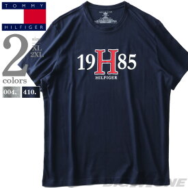 大きいサイズ メンズ TOMMY HILFIGER トミーヒルフィガー プリント 半袖 Tシャツ USA直輸入 09t3957