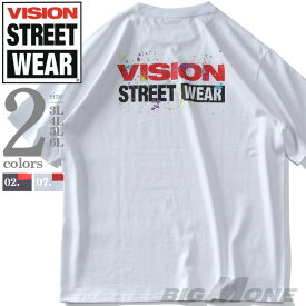 大きいサイズ メンズ VISION STREET WEAR プリント 半袖 Tシャツ 2505702