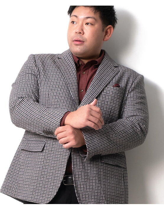 楽天市場】大きいサイズ メンズ SARTORIA BELLINI 千鳥柄 ニット 
