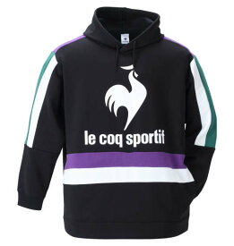 大きいサイズ メンズ LE COQ SPORTIF 裏起毛 スウェット プル パーカー ブラック 1278-1331-2 2L 3L 4L 5L 6L