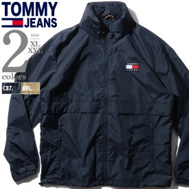 大きいサイズ メンズ TOMMY JEANS トミージーンズ フルジップ ナイロン ジャケット USA直輸入 dm0dm10963