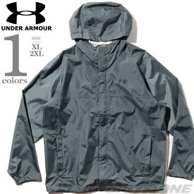 大きいサイズ メンズ UNDER ARMOUR アンダーアーマー フルジップ フーデッド ナイロン ジャケット USA直輸入 1374644-012