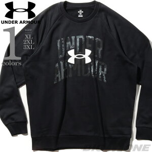 傫TCY Y UNDER ARMOUR A_[A[}[ N[lbN t[X g[i[ RIVAL FLEECE WORDMARK DYE CREW USAA 1373703-001