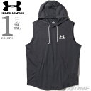 大きいサイズ メンズ UNDER ARMOUR アンダーアーマー ノースリーブ プルオーバー パーカー USA直輸入 1390142-025