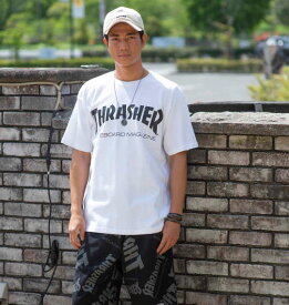 大きいサイズ メンズ THRASHER 半袖 Tシャツ ホワイト 1278-3585-1 3L 4L 5L 6L 8L