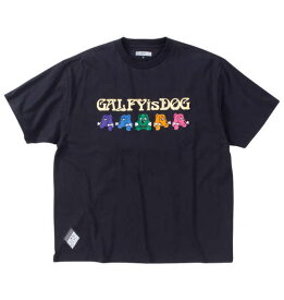 大きいサイズ メンズ GALFY 半袖 Tシャツ ブラック 1258-4260-2 3L 4L 5L 6L