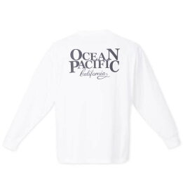 大きいサイズ メンズ OCEAN PACIFIC 天竺 長袖 Tシャツ ホワイト 1278-3615-1 3L 4L 5L 6L 8L