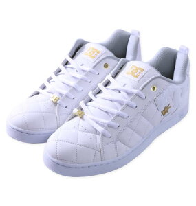 大きいサイズ メンズ DCSHOES スニーカー ALLIANCE SE SN ホワイト × ゴールド 1240-4302-1 29 30 31 32