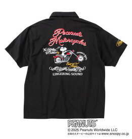 大きいサイズ メンズ FLAGSTAFF×PEANUTS スヌーピーコラボ 半袖 ポロシャツ ブラック 1278-5229-1 3L 4L 5L 6L 8L