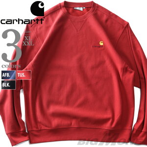 �傫���T�C�Y �����Y CARHARTT �J�[�n�[�g �N���[�l�b�N �X�E�F�b�g �g���[�i�[ AMERICAN SCRIPT SWEAT USA���A�� i025475