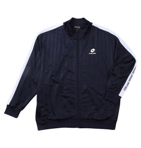 大きいサイズ メンズ LOTTO シャドーストライプ ジャージ ジャケット ネイビー 1278-4606-1 3L 4L 5L 6L 8L