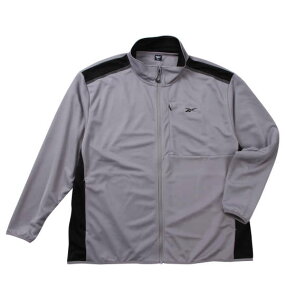 大きいサイズ メンズ Reebok ストレッチ ジャージ ジャケット グレー 1278-4626-1 3L 4L 5L 6L 8L