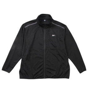 大きいサイズ メンズ Reebok ストレッチ ジャージ ジャケット ブラック 1278-4626-2 3L 4L 5L 6L 8L