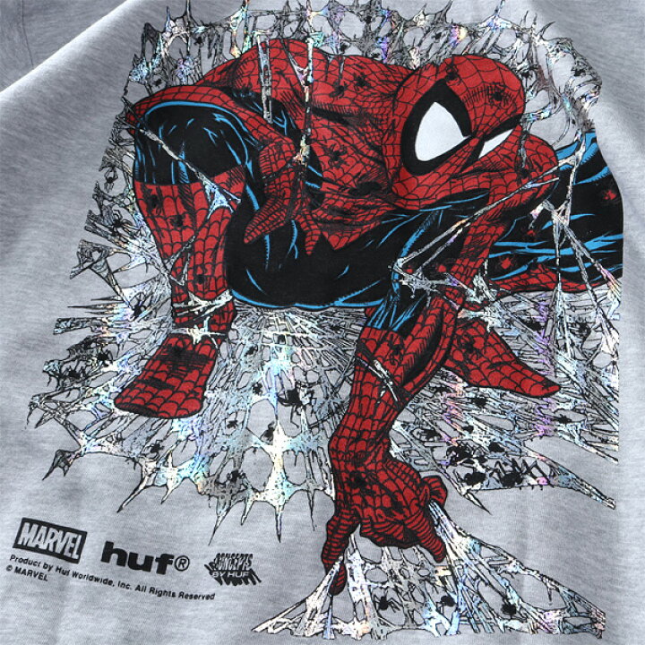 楽天市場】大きいサイズ メンズ HUF ハフ x MARVEL マーベル 