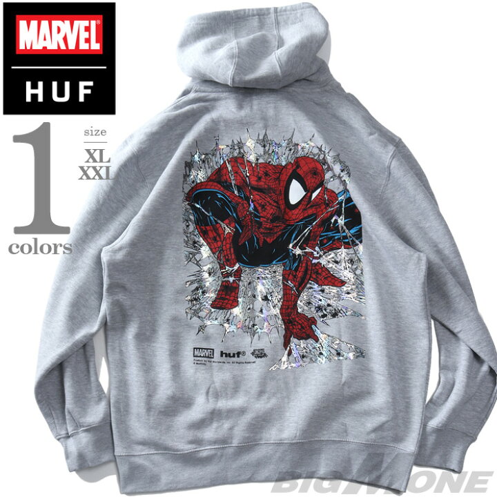 楽天市場】大きいサイズ メンズ HUF ハフ x MARVEL マーベル 