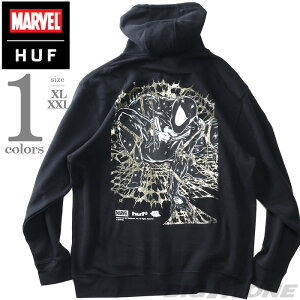 傫TCY Y HUF nt x MARVEL }[x XpC_[} tWbv p[J[ SPIDER-MAN ARACHKNIGHT FZ HOODIE USAA pf00825