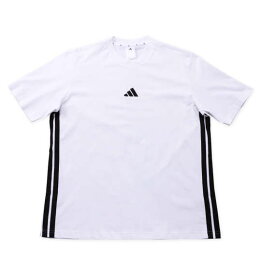 大きいサイズ メンズ adidas ESS 3ST 半袖 Tシャツ ホワイト 1248-5210-1 3XL 4XL 5XL