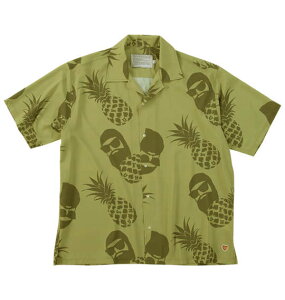 �傫���T�C�Y �����Y FUN for modemdesign PINEAPPLE OJI�� ���� �A���n �V���c �x�[�W��×�I���[�u 1277-5275-1 3L 4L 5L 6L 8L