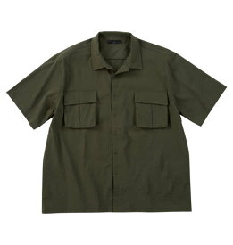 大きいサイズ メンズ Mc.S.P ポリストレッチ ミリタリー 半袖 シャツ カーキ 1277-5238-1 3L 4L 5L 6L 7L 8L