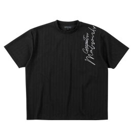 大きいサイズ メンズ in the attic 刺繍ジャガード 半袖 Tシャツ ブラック 1258-5220-2 3L 4L 5L 6L