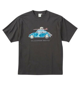 大きいサイズ メンズ VOLKSWAGEN 天竺 半袖 Tシャツ チャコール 1268-5222-2 3L 4L 5L 6L 8L