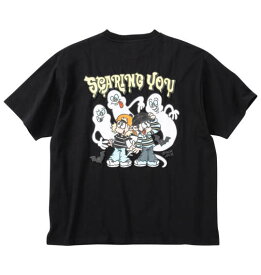 大きいサイズ メンズ ATC×NEW JACK BOB&FREDゴースト 半袖 Tシャツ ブラック 1278-5236-2 3L 4L 5L 6L