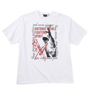 大きいサイズ メンズ INOKI ISM アントニオ猪木 天竺 半袖 Tシャツ ホワイト 1278-5543-1 3L 4L 5L 6L 8L