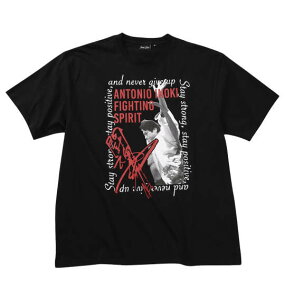 大きいサイズ メンズ INOKI ISM アントニオ猪木 天竺 半袖 Tシャツ ブラック 1278-5543-2 3L 4L 5L 6L 8L