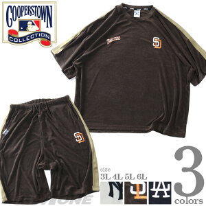 �傫���T�C�Y �����Y COOPERSTOWN MLB �p�C�����n ���� �㉺�Z�b�g �r�b�O�V���G�b�g �t�ĐV�� 21631yh