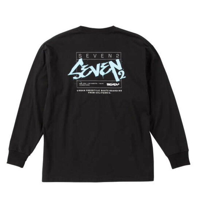楽天市場】大きいサイズ メンズ SEVEN2 天竺 長袖 Tシャツ ブラック 