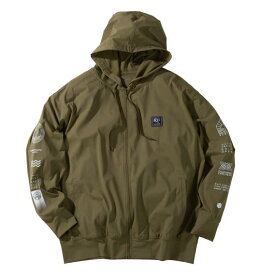 大きいサイズ メンズ OCEAN PACIFIC 接触冷感ストレッチUV 長袖 フルジップ パーカー カーキ 1278-6256-3 3L 4L 5L 6L
