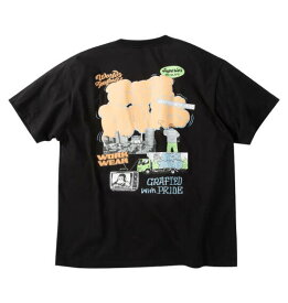 大きいサイズ メンズ BEN DAVIS オーバーラップ接触冷感 半袖 Tシャツ ブラック 1278-6584-2 3L 4L 5L 6L