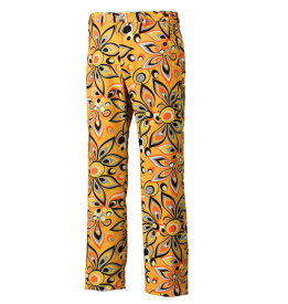 大きいサイズ メンズ LOUDMOUTH プリントストレッチパンツ シャガデリックイエロー 1174-7236-1 [100・105・110・115・120]