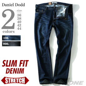 大きいサイズ メンズ DANIEL DODD スリムフィット ストレッチデニムパンツ azd-195