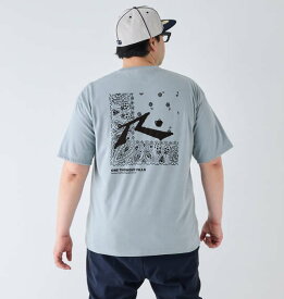 大きいサイズ メンズ RUSTY バンダナグラフィック 半袖 Tシャツ ブルー 1278-4277-1 3L 4L 5L 6L 8L