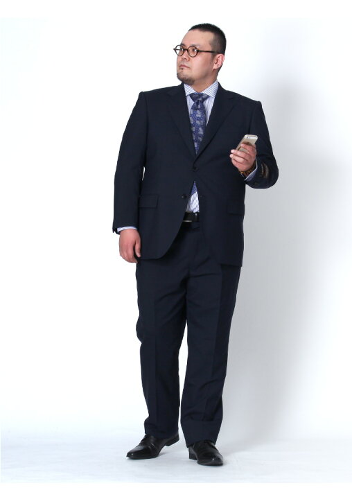 大きいサイズ メンズ SARTORIA BELLINI 日本製スーツ アジャスター付 シングル2ツ釦スーツ ビジネススーツ 高級スーツ 日本製 jbi7s003