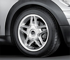 BMW MINI アロイ ホイール 6.5X16 ET48 Sウインダー R102 ブライト シルバー R50 R52 R53 R55 R56 R57