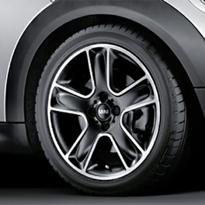 楽天市場】BMW MINI アロイ ホイール 7×17 ET48 ブラック スター 