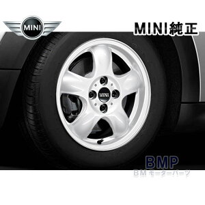 BMW MINI アロイ ホイール 5.5X15 ET45 5スター スプーラー R100 ホワイト R50 R52 R55 R56 R57