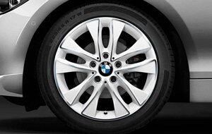 BMW 純正 アロイ ホイール 1シリーズ F20 Vスポーク スタイリング412 フロント/リア共通 7.5J×17 単体 1本