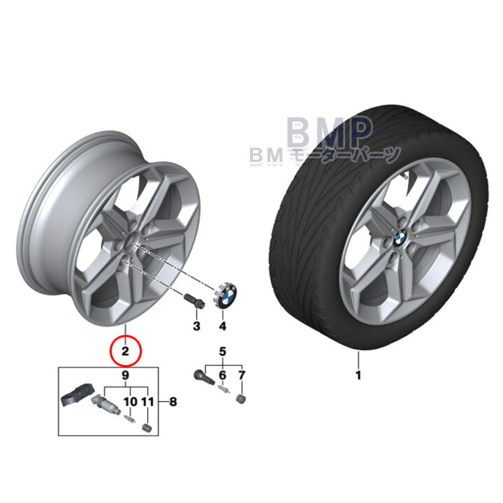 楽天市場】BMW 純正 U11 X1 iX1 ライト アロイ ホイール スター 