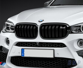 【5/26迄 限定！エントリー＋店舗内買い回りで最大ポイント10倍！】BMW 純正 F85 X5M BMW M Performance ブラック キドニー グリル セット パフォーマンス