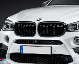 【期間限定！エントリー＋店舗内買い回りで最大ポイント10倍！】BMW 純正 F85 X5M BMW M Performance ブラック キドニー グリル セット パフォーマンス