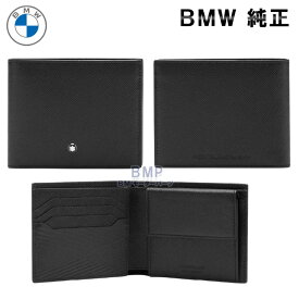 BMW 純正 BMW COLLECTION 2024 MONTBLANC FOR BMW 財布 二つ折り ウォレット コインポケット付き ブラック コレクション