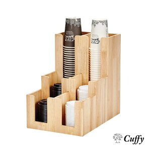 【 カフェグッズ 】 カップ ラック 収納 ウッドレゴ6口 カフェ グッズ テイクアウト キッチン収納 使い捨て カップ収納 コップ収納 コーヒー プラカップ クリアカップ プラコップ コーヒー