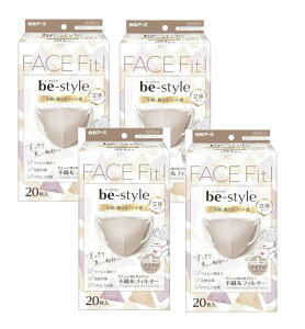 be-style r[X^C ̃}XN ӂTCY ~NeB[x[W 20×4y4Zbgz CNɂ sDz ԕ 3D}XN