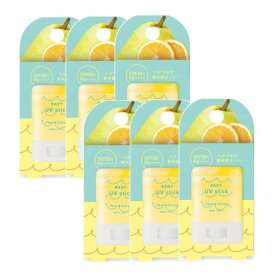 STラディー クリアUVスティック〈洋梨シトラス〉 15g×6【6個セット】【ネコポス】送料無料 日焼け止め スティックタイプ ウォータープルーフ 在庫処分 セール