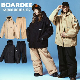 BOARDEE スノボウェア メンズ 上下セット スノーボードウェア ジャケット パンツ オーバーサイズ BD24JFOT01U×OB01U ボーディー